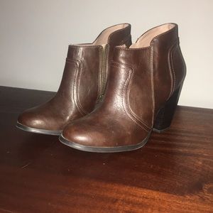 9 brown booties. Worn only a few times.